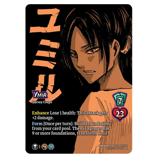 Ymir // Ymir, Jaw Titan  card from the Attack on Titan set Battle For Humanity CH-R 01 020/297