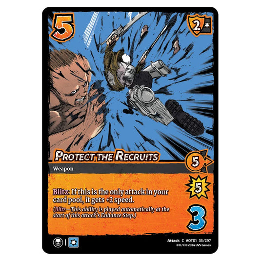 Protect the Recruits card from the Attack on Titan set Battle For Humanity C 01 035/297