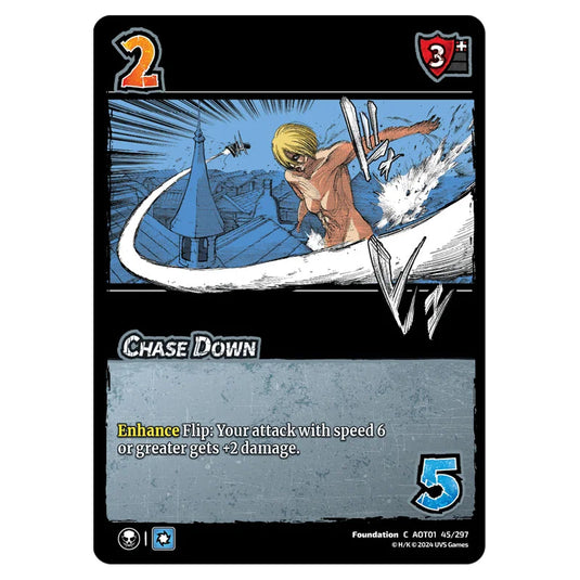 Chase Down card from the Attack on Titan set Battle For Humanity C 01 045/297