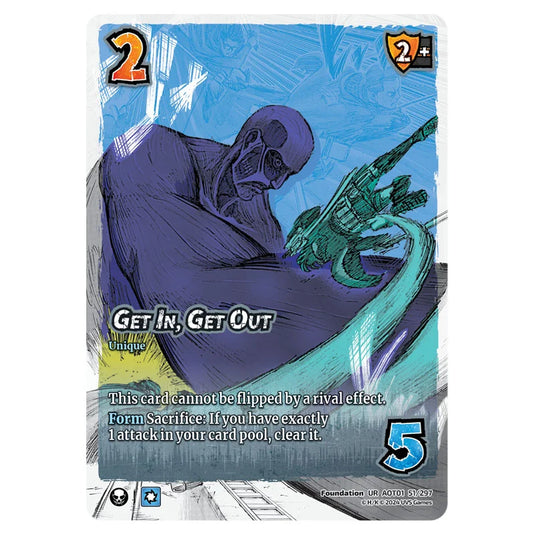 Get In, Get Out  card from the Attack on Titan set Battle For Humanity UR 01 051/297