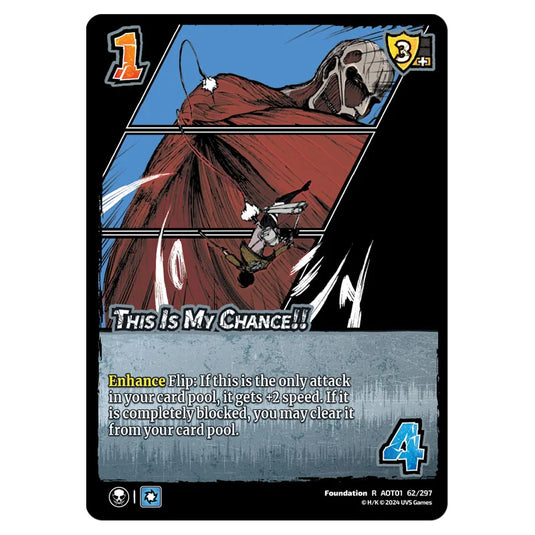 This Is My Chance!! card from the Attack on Titan set Battle For Humanity R 01 062/297