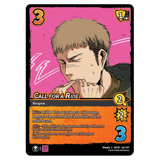 Call for a Ride card from the Attack on Titan set Battle For Humanity C 01 068/297