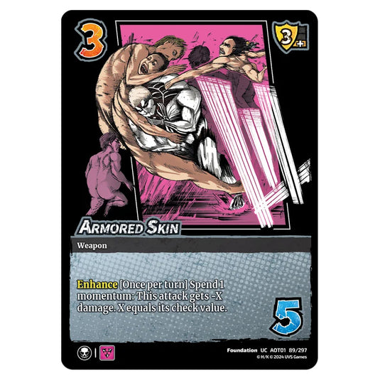 Armored Skin card from the Attack on Titan set Battle For Humanity UC 01 089/297