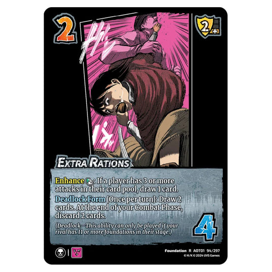 Extra Rations card from the Attack on Titan set Battle For Humanity R 01 094/297