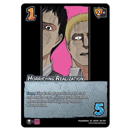 Horrifying Realization card from the Attack on Titan set Battle For Humanity UC 01 096/297