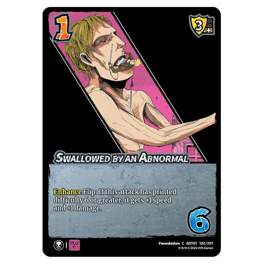 Swallowed by an Abnormal card from the Attack on Titan set Battle For Humanity C 01 102/297