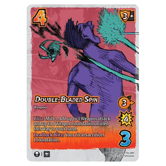 Double-Bladed Spin card from the Attack on Titan set Battle For Humanity UR 01 114/297