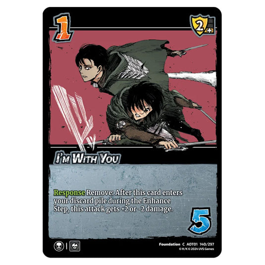 I'm With You card from the Attack on Titan set Battle For Humanity C 01 140/297