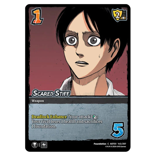 Scared Stiff card from the Attack on Titan set Battle For Humanity C 01 143/297