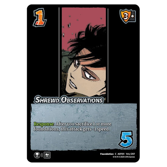 Shrewd Observations card from the Attack on Titan set Battle For Humanity C 01 144/297