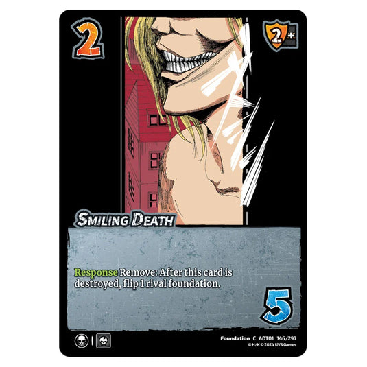 Smiling Death card from the Attack on Titan set Battle For Humanity C 01 146/297