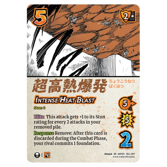 Intense Heat Blast card from the Attack on Titan set Battle For Humanity SR 01 164/297