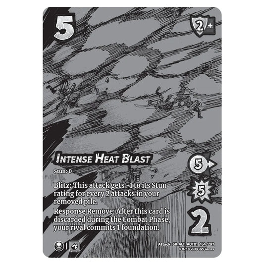 Intense Heat Blast (Alternate Art) card from the Attack on Titan set Battle For Humanity SR-ALT 01 164/297