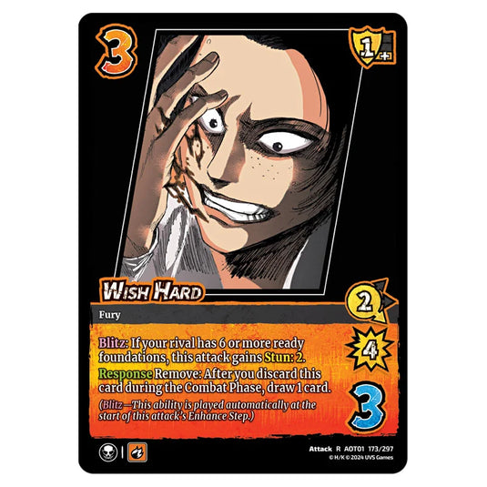 Wish Hard card from the Attack on Titan set Battle For Humanity R 01 173/297