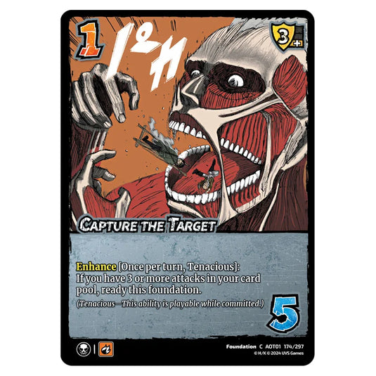 Capture the Target card from the Attack on Titan set Battle For Humanity C 01 174/297