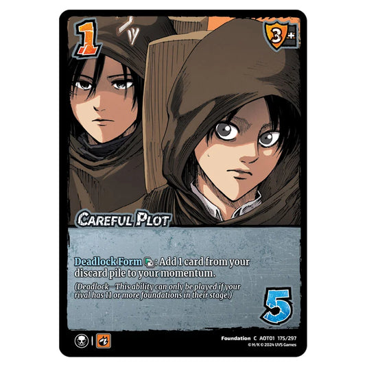 Careful Plot card from the Attack on Titan set Battle For Humanity C 01 175/297