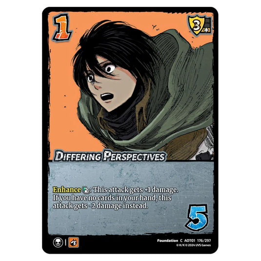 Differing Perspectives card from the Attack on Titan set Battle For Humanity C 01 176/297