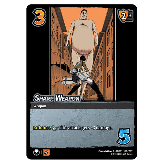 Sharp Weapon card from the Attack on Titan set Battle For Humanity C 01 188/297