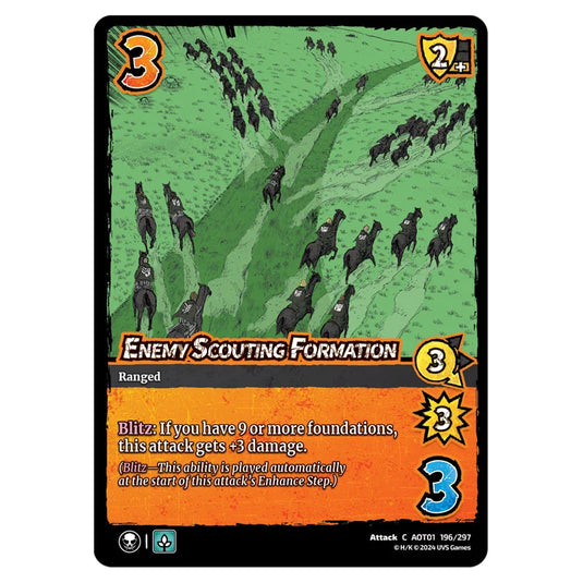 Enemy Scouting Formation card from the Attack on Titan set Battle For Humanity C 01 196/297