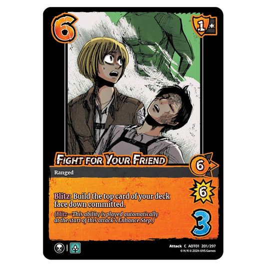 Fight for Your Friend card from the Attack on Titan set Battle For Humanity C 01 201/297