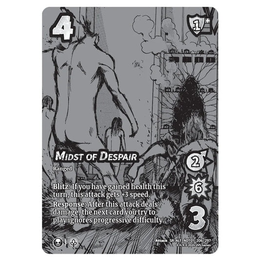 Midst of Despair (Alternate Art) card from the Attack on Titan set Battle For Humanity SR-ALT 01 206/297