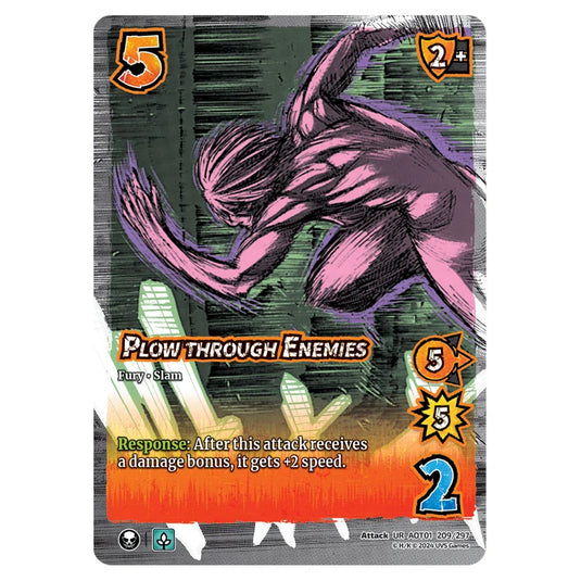 Plow through Enemies card from the Attack on Titan set Battle For Humanity UR 01 209/297