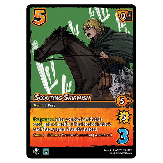 Scouting Skirmish card from the Attack on Titan set Battle For Humanity R 01 211/297