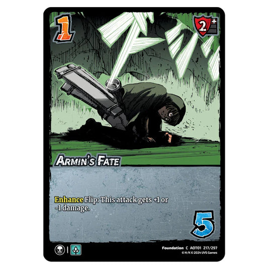 Armin's Fate card from the Attack on Titan set Battle For Humanity C 01 217/297