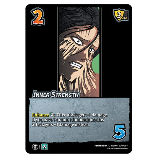 Inner Strength card from the Attack on Titan set Battle For Humanity C 01 224/297