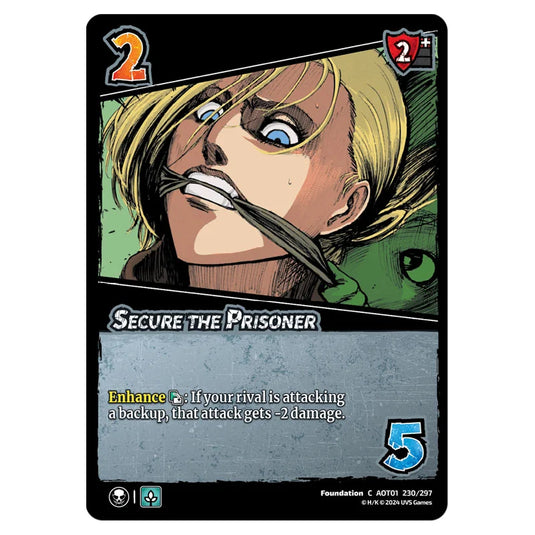 Secure the Prisoner card from the Attack on Titan set Battle For Humanity C 01 230/297