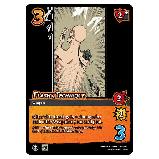 Flashy Technique card from the Attack on Titan set Battle For Humanity C 01 243/297