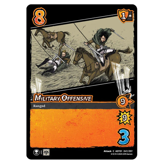 Military Offensive card from the Attack on Titan set Battle For Humanity C 01 247/297