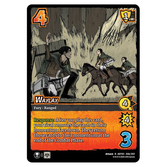 Waylay card from the Attack on Titan set Battle For Humanity R 01 258/297