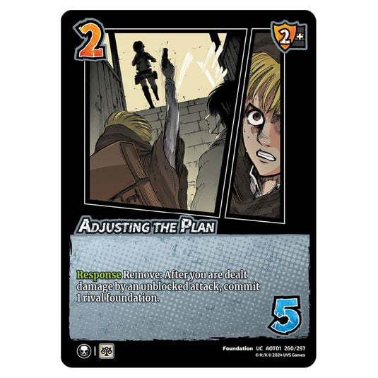 Adjusting the Plan card from the Attack on Titan set Battle For Humanity UC 01 260/297