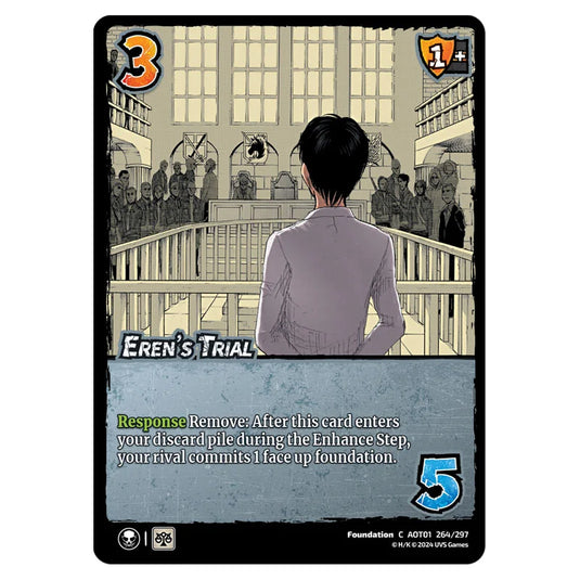 Eren's Trial card from the Attack on Titan set Battle For Humanity C 01 264/297