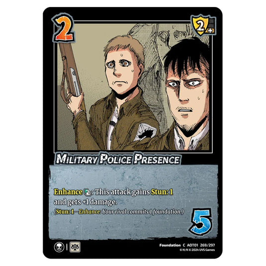 Military Police Presence card from the Attack on Titan set Battle For Humanity C 01 269/297