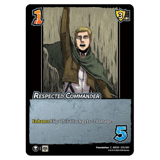 Respected Commander card from the Attack on Titan set Battle For Humanity C 01 273/297