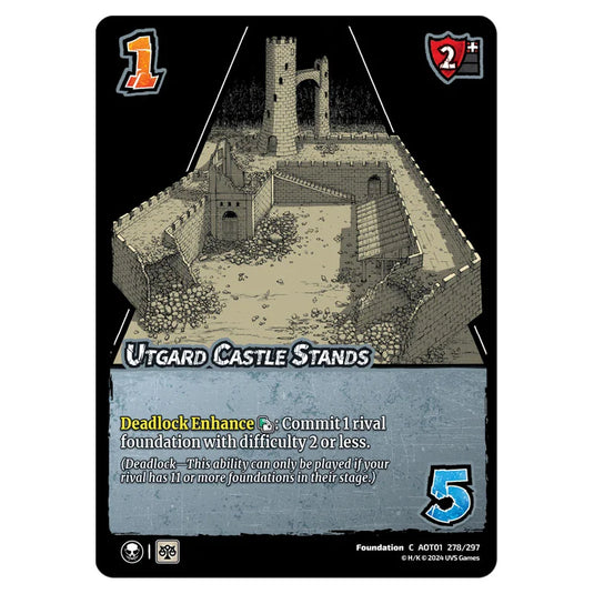 Utgard Castle Stands card from the Attack on Titan set Battle For Humanity C 01 278/297