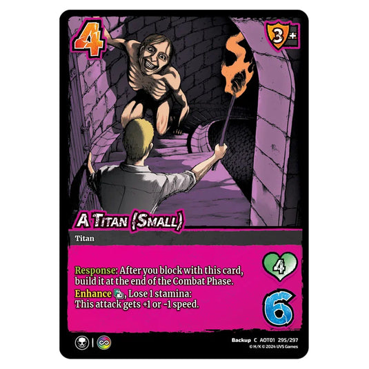 A Titan (Small) card from the Attack on Titan set Battle For Humanity C 01 295/297