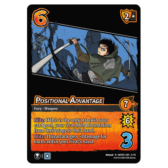 Positional Advantage card from the Attack on Titan set Battle For Humanity R 01 033/297