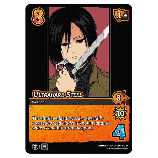 Ultrahard Steel card from the Attack on Titan set Battle For Humanity C 01 129/297