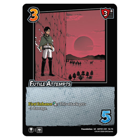 Futile Attempts card from the Attack on Titan set Battle For Humanity UC 01 139/297