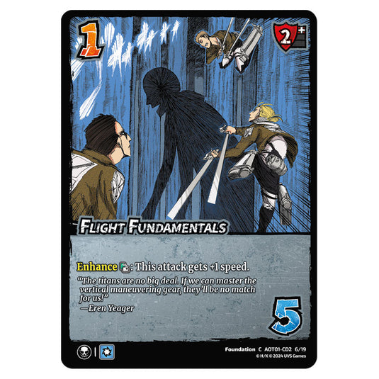 Flight Fundamentals card from the Attack on Titan set Battle For Humanity C 01 050/297