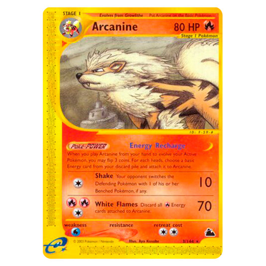 Pokemon - Skyridge - Arcanine - 3/144