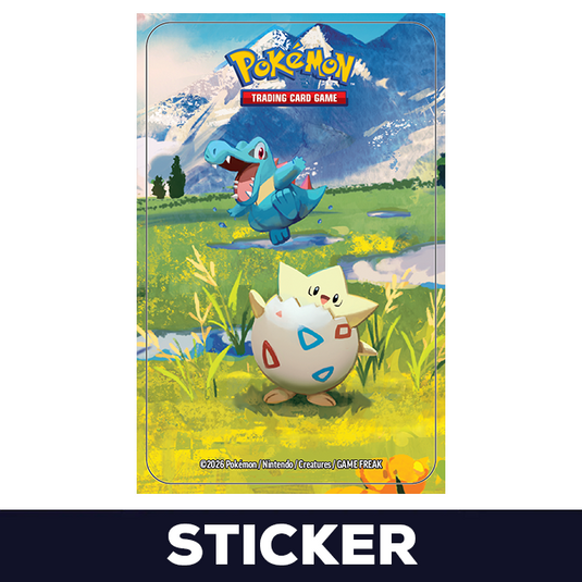Pokemon - Mega Evolution - Ascended Heros - Mini Tin - Togepi & Totodile - Sticker