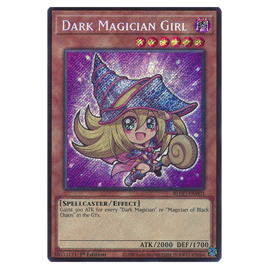 Dark Magician Girl (Chibi artwork) BLGG-EN003a card from the Yu-Gi-Oh! set Battles of Legend: Glorious Gallery
