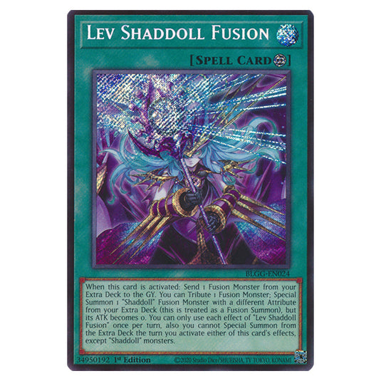 Lev Shaddoll Fusion BLGG-EN024 card from the Yu-Gi-Oh! set Battles of Legend: Glorious Gallery