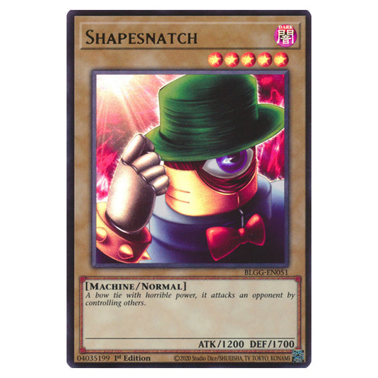 Shapesnatch BLGG-EN051 card from the Yu-Gi-Oh! set Battles of Legend: Glorious Gallery