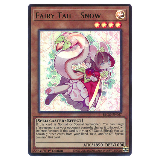 Fairy Tail - Snow BLGG-EN067 card from the Yu-Gi-Oh! set Battles of Legend: Glorious Gallery