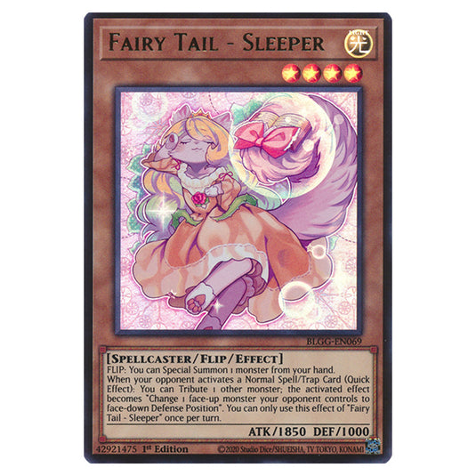 Fairy Tail - Sleeper BLGG-EN069 card from the Yu-Gi-Oh! set Battles of Legend: Glorious Gallery